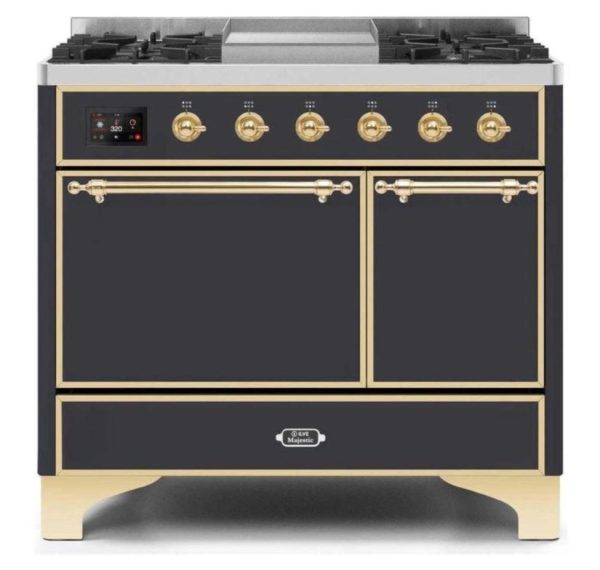 ILVE 40 Inch Majestic II Series Natural/ Propane Gas Burner and Electric Oven Range with 6 Sealed Burners (UMD10FDQNS3) - Image 23