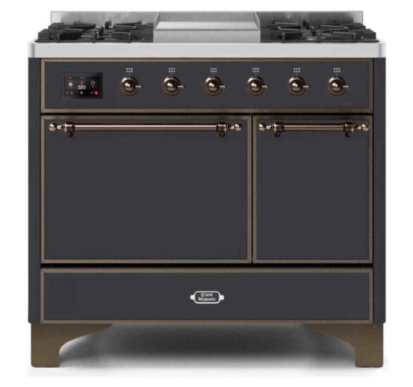 ILVE 40 Inch Majestic II Series Natural/ Propane Gas Burner and Electric Oven Range with 6 Sealed Burners (UMD10FDQNS3) - Image 21