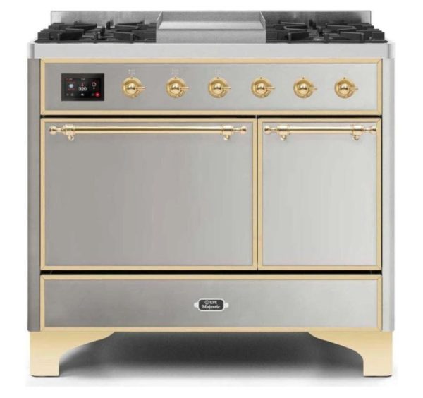 ILVE 40 Inch Majestic II Series Natural/ Propane Gas Burner and Electric Oven Range with 6 Sealed Burners (UMD10FDQNS3) - Image 31