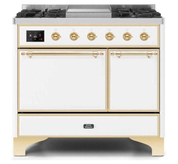 ILVE 40 Inch Majestic II Series Natural/ Propane Gas Burner and Electric Oven Range with 6 Sealed Burners (UMD10FDQNS3) - Image 35