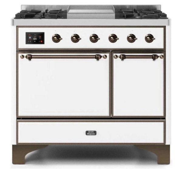 ILVE 40 Inch Majestic II Series Natural/ Propane Gas Burner and Electric Oven Range with 6 Sealed Burners (UMD10FDQNS3) - Image 33