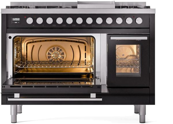 ILVE 48-Inch Professional Plus II Freestanding Dual Fuel Range with 8 Sealed Burner - UP48FWMP - Image 21