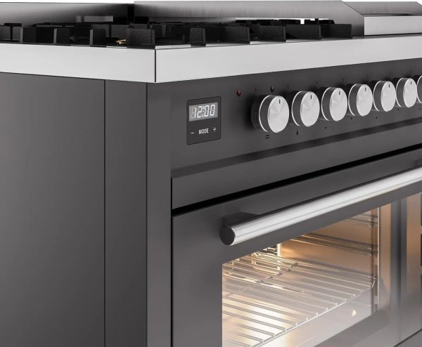 ILVE 48-Inch Professional Plus II Freestanding Dual Fuel Range with 8 Sealed Burner - UP48FWMP - Image 27