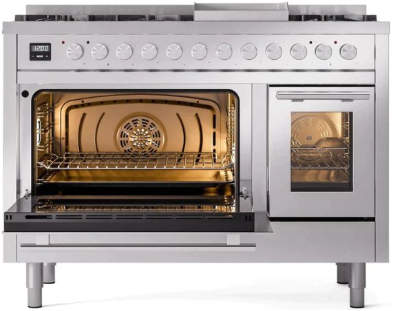 ILVE 48-Inch Professional Plus II Freestanding Dual Fuel Range with 8 Sealed Burner - UP48FWMP - Image 9