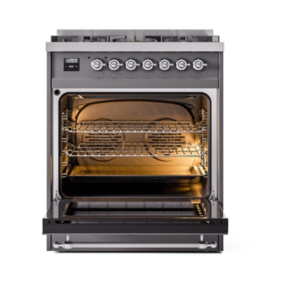 ILVE Nostalgie II 30" Dual Fuel Range with 5 Sealed Burners Solid Door - UP30QNMP - Image 42
