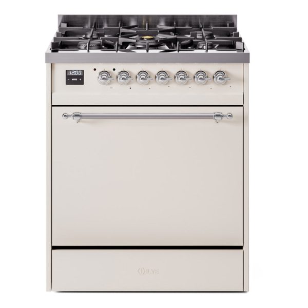 ILVE Nostalgie II 30" Dual Fuel Range with 5 Sealed Burners Solid Door - UP30QNMP - Image 2