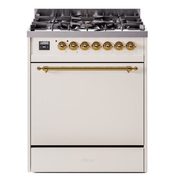 ILVE Nostalgie II 30" Dual Fuel Range with 5 Sealed Burners Solid Door - UP30QNMP - Image 3