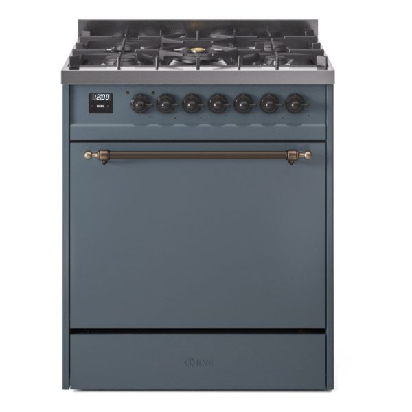 ILVE Nostalgie II 30" Dual Fuel Range with 5 Sealed Burners Solid Door - UP30QNMP - Image 5