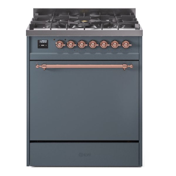 ILVE Nostalgie II 30" Dual Fuel Range with 5 Sealed Burners Solid Door - UP30QNMP - Image 8