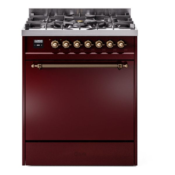 ILVE Nostalgie II 30" Dual Fuel Range with 5 Sealed Burners Solid Door - UP30QNMP - Image 13