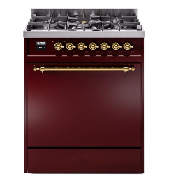 ILVE Nostalgie II 30" Dual Fuel Range with 5 Sealed Burners Solid Door - UP30QNMP - Image 15