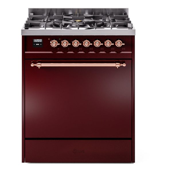 ILVE Nostalgie II 30" Dual Fuel Range with 5 Sealed Burners Solid Door - UP30QNMP - Image 16