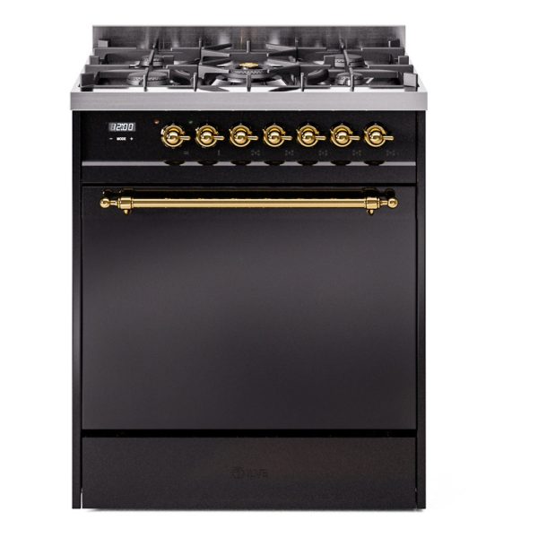 ILVE Nostalgie II 30" Dual Fuel Range with 5 Sealed Burners Solid Door - UP30QNMP - Image 11