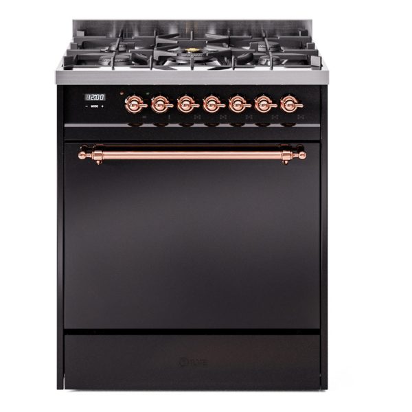 ILVE Nostalgie II 30" Dual Fuel Range with 5 Sealed Burners Solid Door - UP30QNMP - Image 12