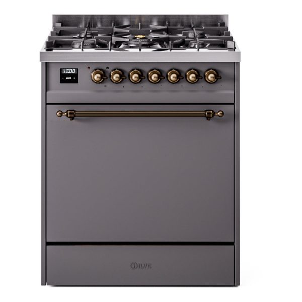 ILVE Nostalgie II 30" Dual Fuel Range with 5 Sealed Burners Solid Door - UP30QNMP - Image 25