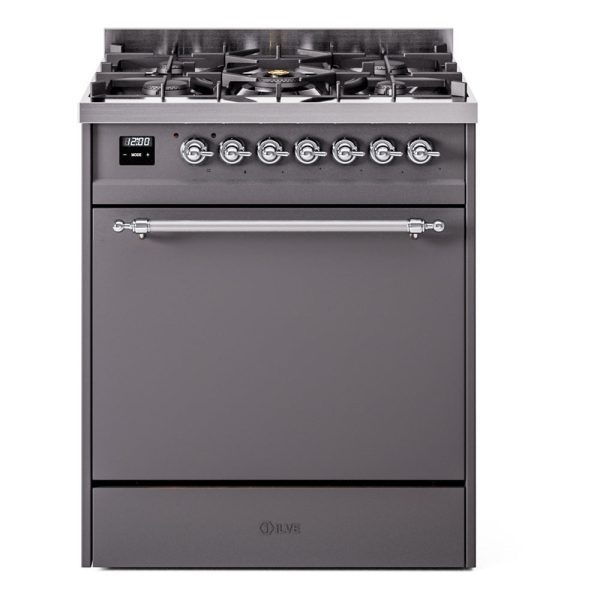 ILVE Nostalgie II 30" Dual Fuel Range with 5 Sealed Burners Solid Door - UP30QNMP - Image 26