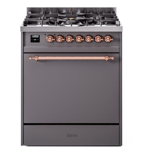 ILVE Nostalgie II 30" Dual Fuel Range with 5 Sealed Burners Solid Door - UP30QNMP - Image 28