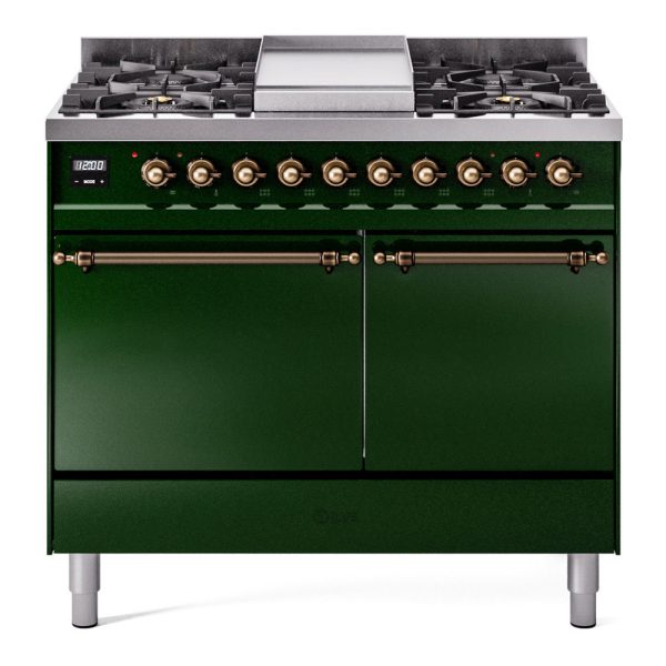 ILVE Nostalgie II 40" Dual Fuel Range with 6 Sealed Burners + Griddle Solid Door - UPD40FQNMP - Image 18