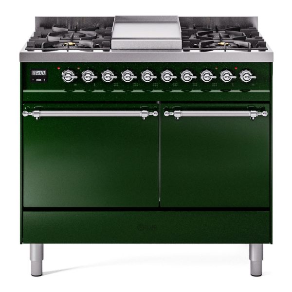 ILVE Nostalgie II 40" Dual Fuel Range with 6 Sealed Burners + Griddle Solid Door - UPD40FQNMP - Image 19