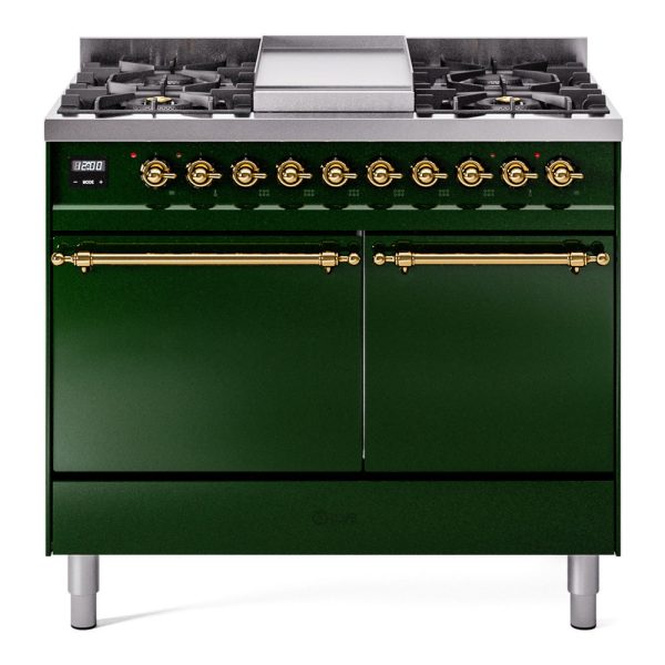 ILVE Nostalgie II 40" Dual Fuel Range with 6 Sealed Burners + Griddle Solid Door - UPD40FQNMP - Image 20