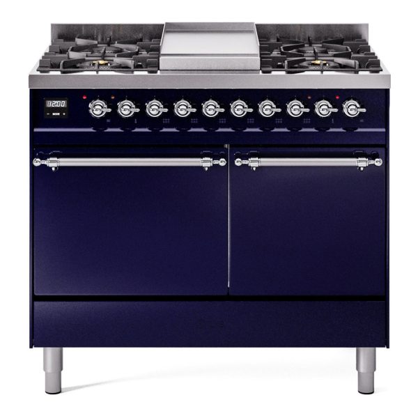 ILVE Nostalgie II 40" Dual Fuel Range with 6 Sealed Burners + Griddle Solid Door - UPD40FQNMP - Image 23