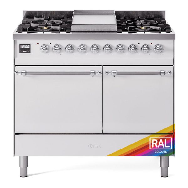 ILVE Nostalgie II 40" Dual Fuel Range with 6 Sealed Burners + Griddle Solid Door - UPD40FQNMP - Image 31