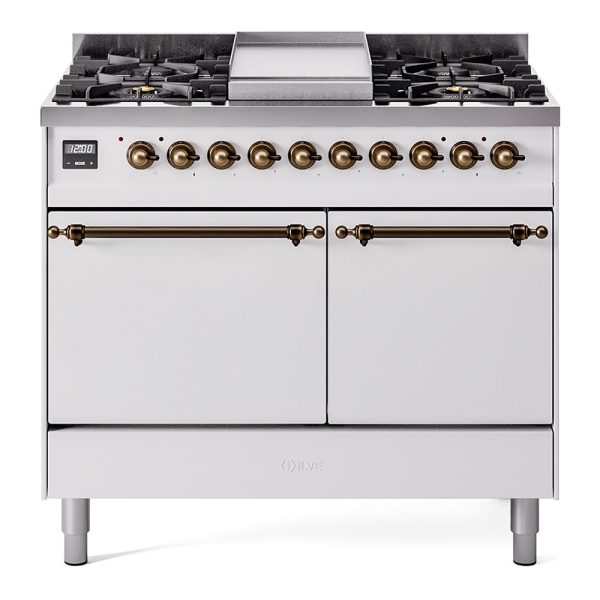 ILVE Nostalgie II 40" Dual Fuel Range with 6 Sealed Burners + Griddle Solid Door - UPD40FQNMP - Image 38