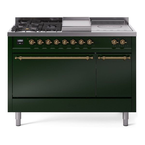 ILVE Nostalgie II 48" Dual Fuel Range with 5 Sealed Burners + Griddle + French Top Solid Door - UP48FSQNMP - Image 20