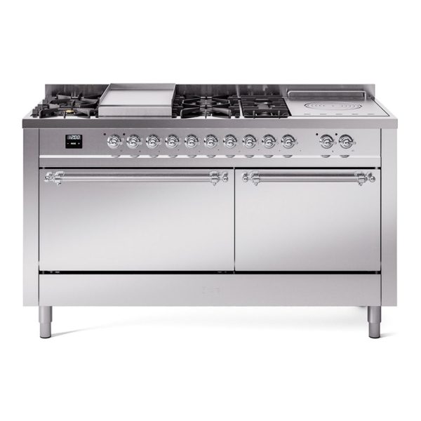 ILVE Nostalgie II 60" Dual Fuel Range with 7 Sealed Burners + Griddle + French Top Solid Door - UP60FSQNMP - Image 31