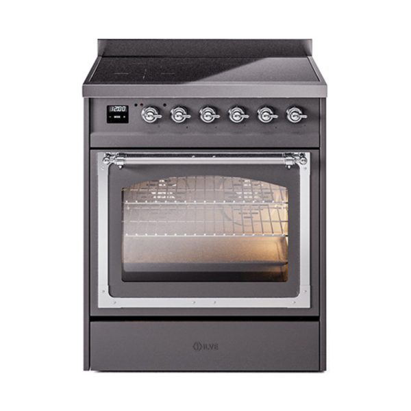 ILVE Nostalgie II Noblesse 30?? Induction Freestanding Range with Triple Glass Door - UNI304NMP - Image 27
