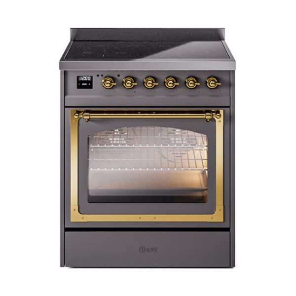 ILVE Nostalgie II Noblesse 30?? Induction Freestanding Range with Triple Glass Door - UNI304NMP - Image 28