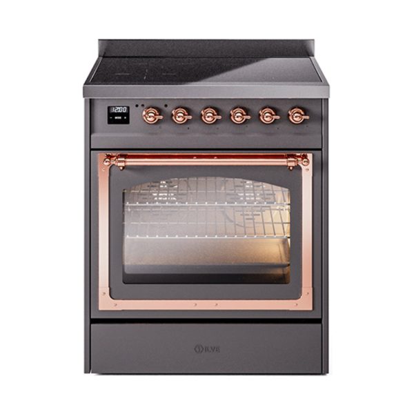 ILVE Nostalgie II Noblesse 30?? Induction Freestanding Range with Triple Glass Door - UNI304NMP - Image 29