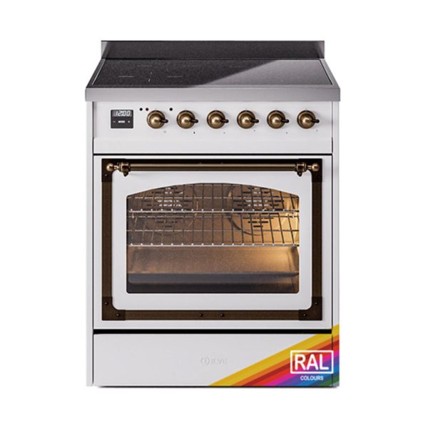 ILVE Nostalgie II Noblesse 30?? Induction Freestanding Range with Triple Glass Door - UNI304NMP - Image 30