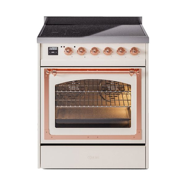 ILVE Nostalgie II Noblesse 30?? Induction Freestanding Range with Triple Glass Door - UNI304NMP - Image 5