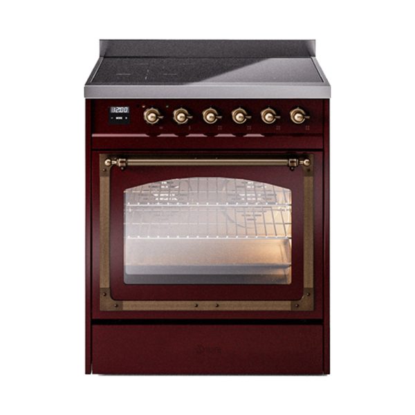 ILVE Nostalgie II Noblesse 30?? Induction Freestanding Range with Triple Glass Door - UNI304NMP - Image 14