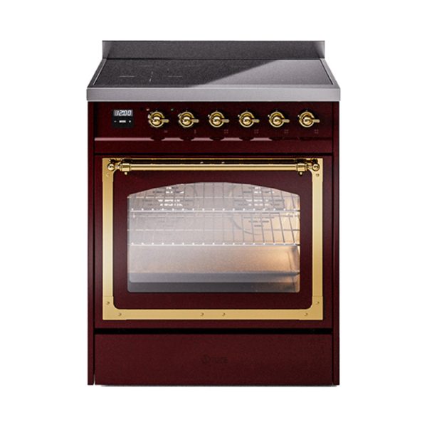 ILVE Nostalgie II Noblesse 30?? Induction Freestanding Range with Triple Glass Door - UNI304NMP - Image 16