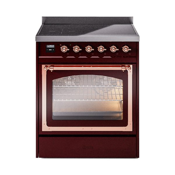 ILVE Nostalgie II Noblesse 30?? Induction Freestanding Range with Triple Glass Door - UNI304NMP - Image 17