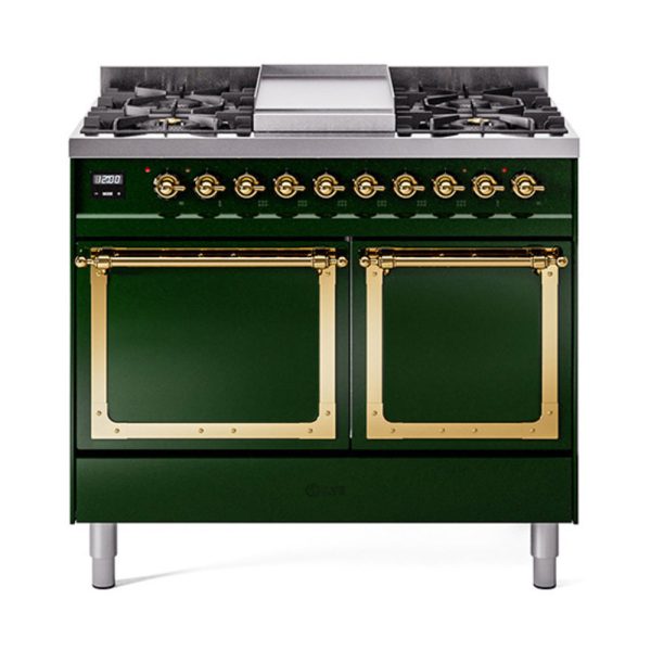 ILVE Nostalgie II Noblesse 40?? Dual Fuel Freestanding Range 6 Sealed Burners + Griddle with Solid Door - UND40FQNMP - Image 20