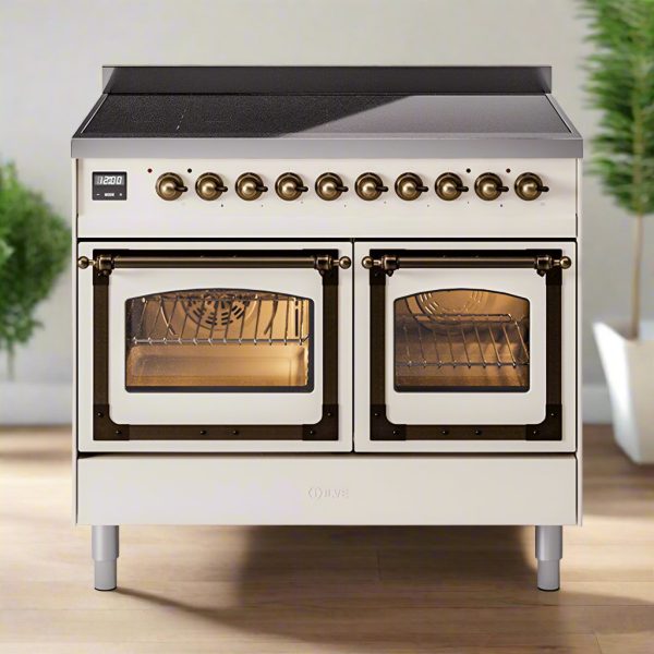 ILVE Nostalgie II Noblesse 40?? Induction Freestanding Range with Triple Glass Door - UNDI406NMP