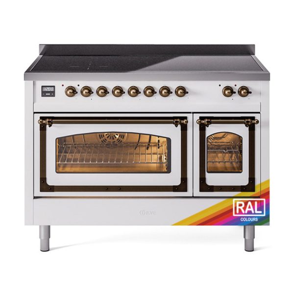 ILVE Nostalgie II Noblesse 48?? Induction Freestanding Range with Triple Glass Door - UNI486NMP - Image 30