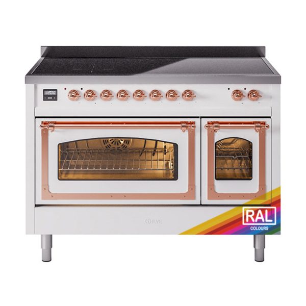 ILVE Nostalgie II Noblesse 48?? Induction Freestanding Range with Triple Glass Door - UNI486NMP - Image 33