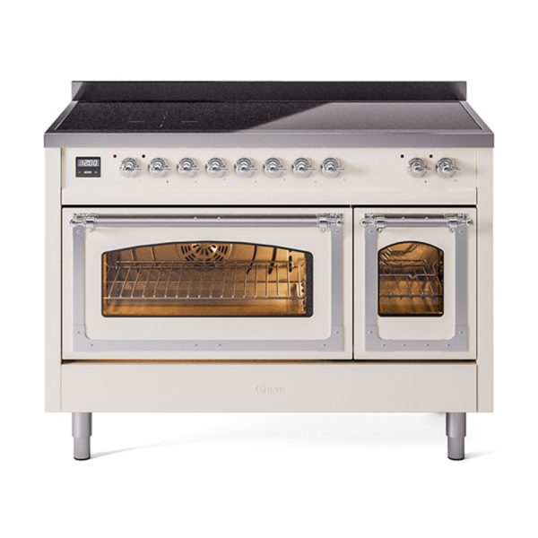 ILVE Nostalgie II Noblesse 48?? Induction Freestanding Range with Triple Glass Door - UNI486NMP - Image 3