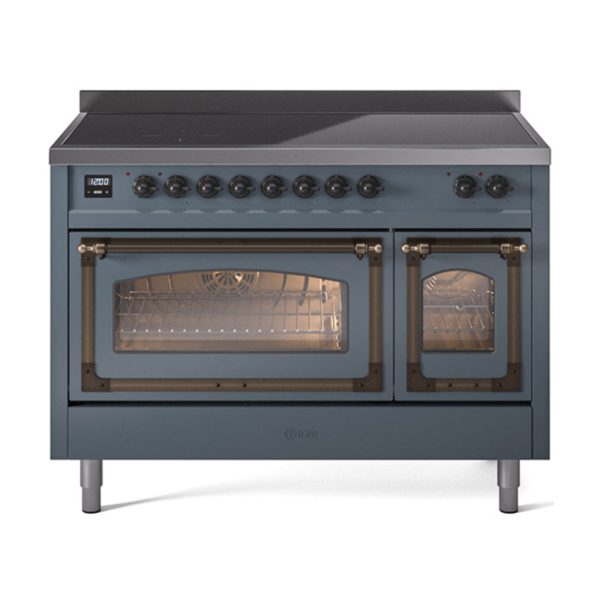 ILVE Nostalgie II Noblesse 48?? Induction Freestanding Range with Triple Glass Door - UNI486NMP - Image 6