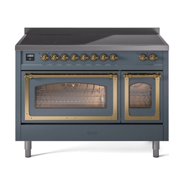 ILVE Nostalgie II Noblesse 48?? Induction Freestanding Range with Triple Glass Door - UNI486NMP - Image 7