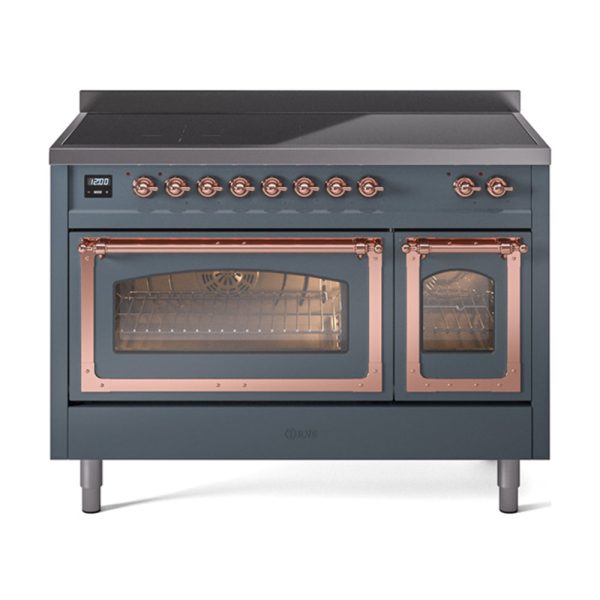 ILVE Nostalgie II Noblesse 48?? Induction Freestanding Range with Triple Glass Door - UNI486NMP - Image 9