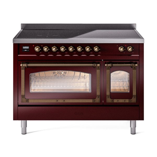 ILVE Nostalgie II Noblesse 48?? Induction Freestanding Range with Triple Glass Door - UNI486NMP - Image 14