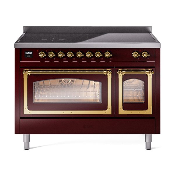 ILVE Nostalgie II Noblesse 48?? Induction Freestanding Range with Triple Glass Door - UNI486NMP - Image 16