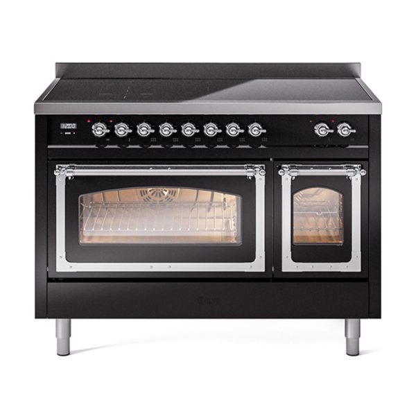 ILVE Nostalgie II Noblesse 48?? Induction Freestanding Range with Triple Glass Door - UNI486NMP - Image 11