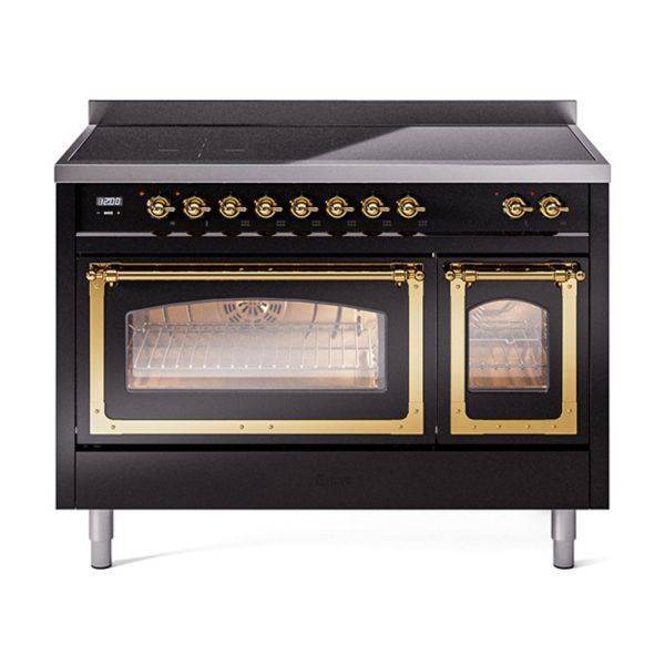 ILVE Nostalgie II Noblesse 48?? Induction Freestanding Range with Triple Glass Door - UNI486NMP - Image 12
