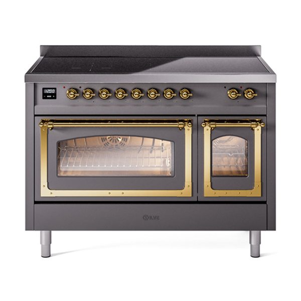 ILVE Nostalgie II Noblesse 48?? Induction Freestanding Range with Triple Glass Door - UNI486NMP - Image 28